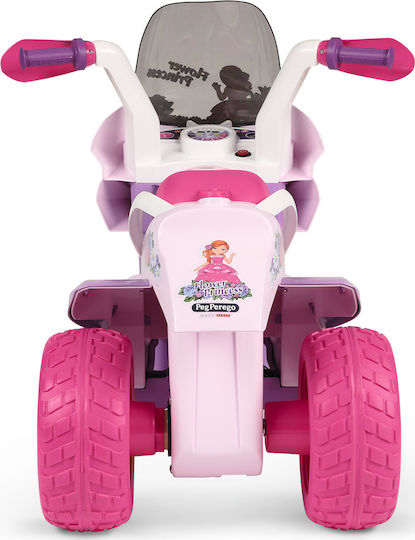 Kids Motorbike Inspired Flower Princess Electric 6 Volt Pink