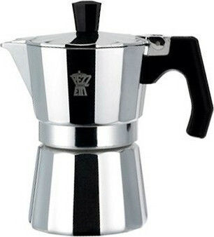 Pezzetti Luxexpress Stovetop Espresso Pot for 6Cups Silver