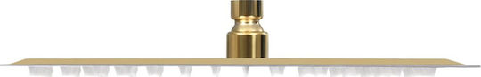 vidaXL Τετράγωνη Κεφαλή Ντουζ 25x25cm Gold