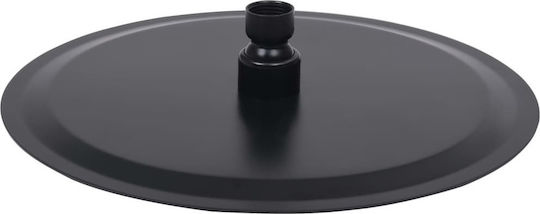 vidaXL Round Showerhead 25cm Black