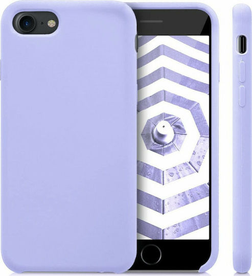 KWmobile Soft Flexible Rubber Back Cover Silicone Purple (iPhone SE 2022/2020)