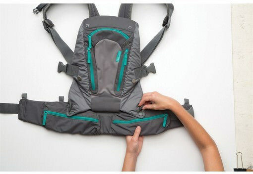 Infantino Classic Carrier Carry On Multi Pocket Grey