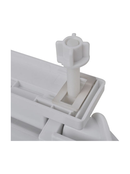 vidaXL Capac WC Închidere lentă Plastic 46x34cm Alb