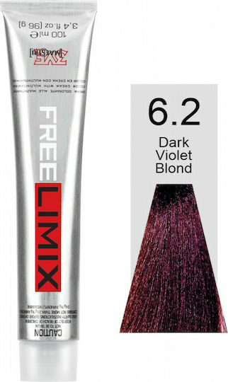 Freelimix Permanent Color Hair Dye 6.2 Blonde Dark Violet 100ml