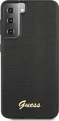 Guess Lizard Collection Hardcase Plastic Back Cover Black (Galaxy S21+ 5G)