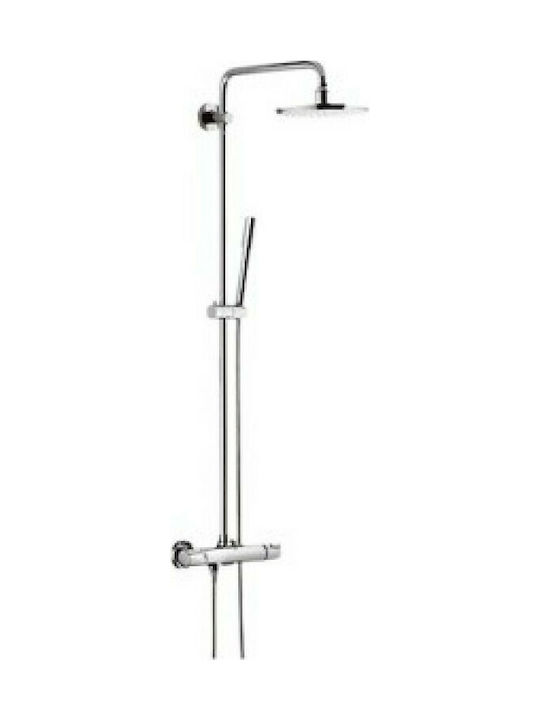 Grohe Rainshower System 210 Duschsäule mit Armatur 112.9cm Silber