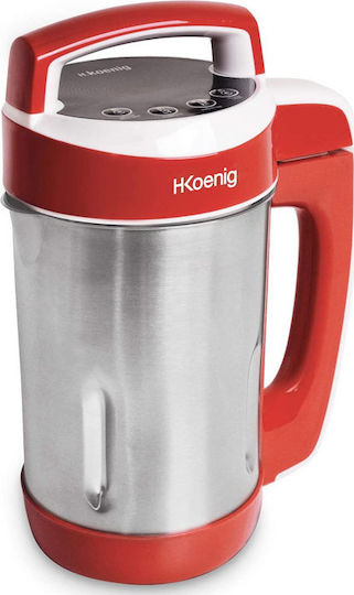 HKoenig Θερμομάγειρας 850W με Χωρητικότητα 1.1lt Κόκκινος