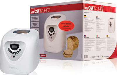 Clatronic BBA 3505 Bread Maker 600W with Container Capacity 1000gr and 12 Baking Programs