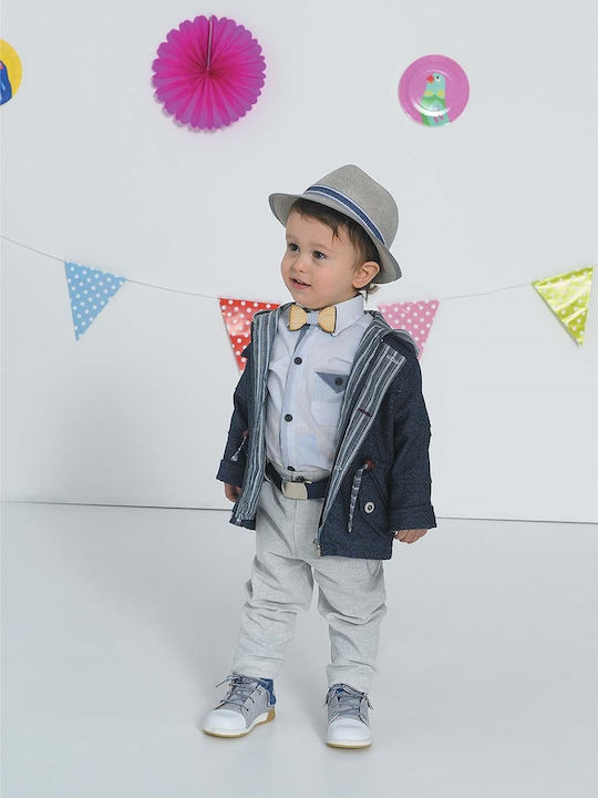 Bonito Baby Βαπτιστικό Κοστούμι Γκρι 6τμχ Bonito Baby Βαπτιστικό Κοστούμι Γκρι 6τμχ