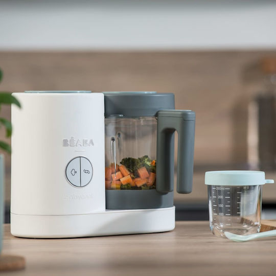 Beaba Babycook Neo Baby Food Steamer with Blender 1.25lt Grey/White