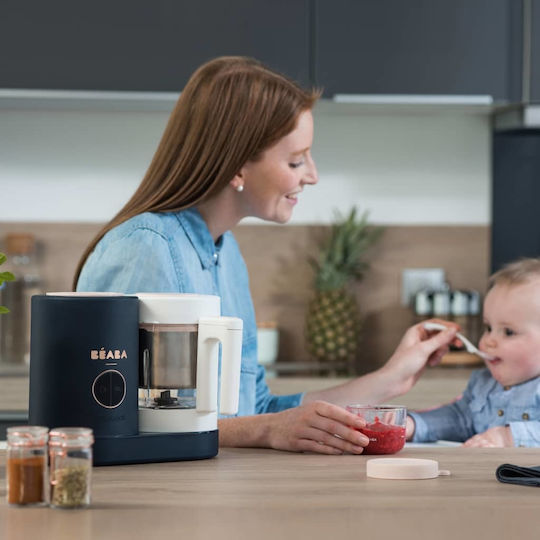 Beaba Babycook Neo Baby Food Steamer with Blender 1.25lt Night Blue