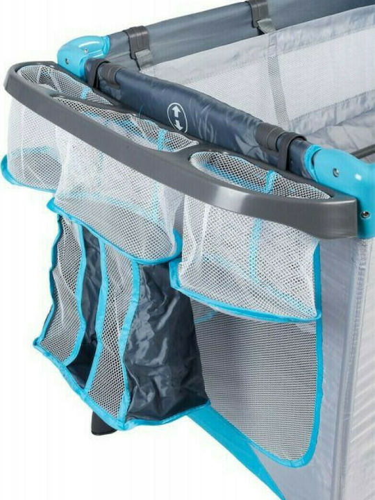 Ecotoys Playpen with Changing Table & Mattress Light Blue 140x66cm
