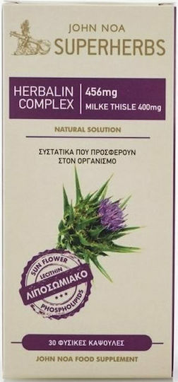 John Noa Superherbs Herbalin Complex 456mg 30 Vegetable Capsules