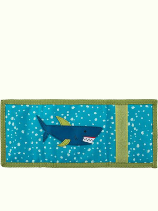 Stephen Joseph Shark Kids Wallet with Coins with Velcro Blue