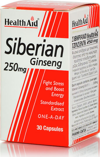 Health Aid Siberian Ginseng 250mg 30 κάψουλες