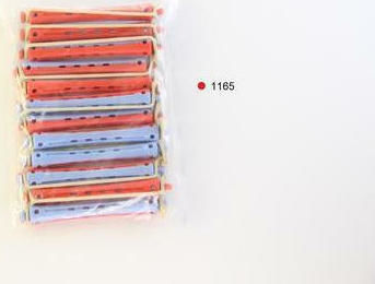 Hair Tools 1165 Ρόλεϊ Μπικουτί Κόκκινο/Γαλάζιο σε Πολύχρωμο Χρώμα 12τμχ