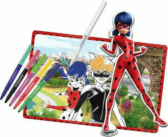 Real Fun Toys Ζωγραφική Ladybug Σχολή Σχεδίου Μαγικά Στυλό