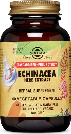 Solgar Echinacea Extract 60 φυτικές κάψουλες