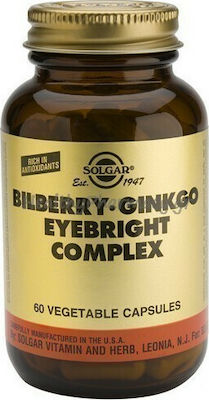 Solgar Bilberry Ginkgo Eyebright Complex 60 capsule veget