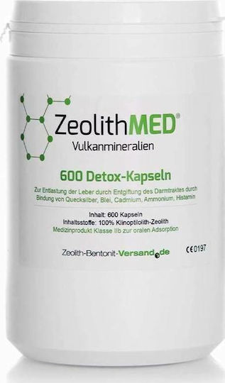 Zeolith-Bentonit-Versand Med Detox 600 κάψουλες