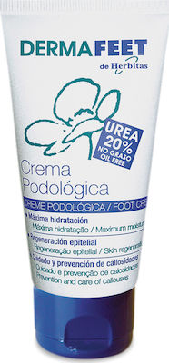 Herbitas Derma Feet Urea 20% Feuchtigkeitsspendende Creme Regenerierend für Rissige Fersen 50ml HF-6032