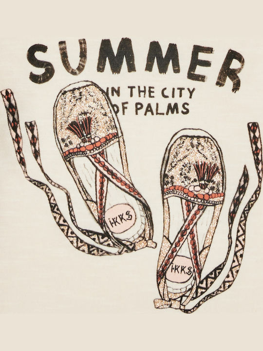 Детска блуза Бял Тениска 'Summer'