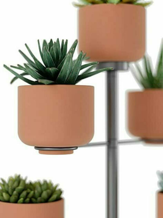 Umbra Terrapota Planter Κασπώ Μεταλλικό Γκρι με Βάση 28.6x28.6x38.1εκ.