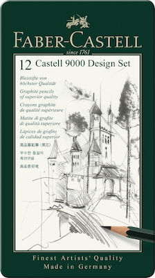 Faber-Castell Graphite Desing Set von 12 Bleistiften HB Grün