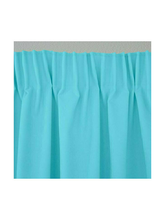 Lino Home Κουρτίνα με Τρέσα Renas 351 Aqua 300x280εκ.