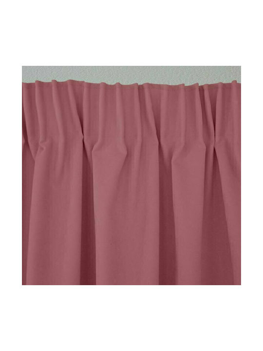 Lino Home Vorhang mit Bleistiftfalten Renas 212 Dark Pink 300x280cm