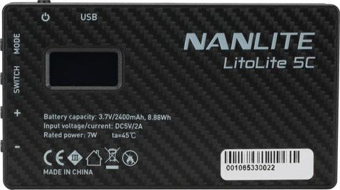 Nanlite Litolite 5C RGBWW LED-Licht mit Helligkeit 6580lm