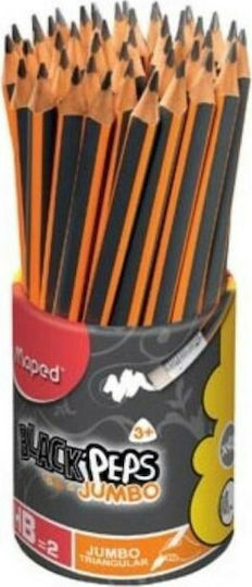 Maped Black Peps Jumbo Молив HB Оранжев без гума