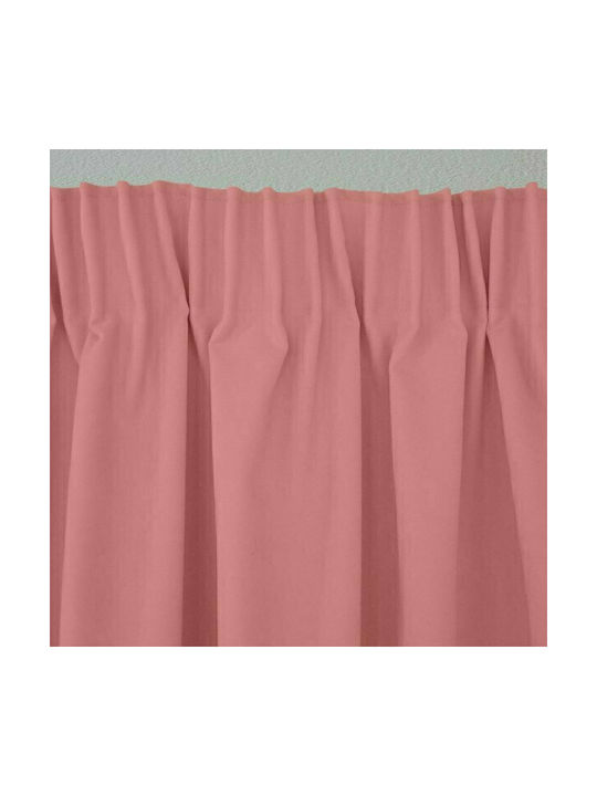 Lino Home Vorhang mit Bleistiftfalten Samos Dark pink 150x275cm