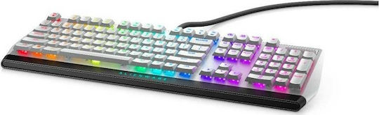 Dell Alienware AW510K Gaming Tastatură Mecanică cu Cherry MX Red Low Profile comutatoare și iluminare RGB (Engleză US) Alb