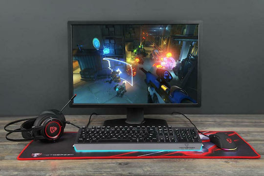 Motospeed CK99 Gaming Mechanische Tastatur mit Outemu Blau Schaltern und RGB-Beleuchtung (Griechisch) Silber