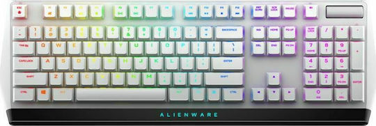 Dell Alienware AW510K Gaming Mechanical Keyboard with Cherry MX Red Low Profile switches and RGB lighting (English US) White