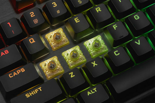 Corsair K60 Pro RGB Gaming Μηχανικό Πληκτρολόγιο με Cherry MX Silver Low Profile διακόπτες και RGB φωτισμό (Ελληνικό)