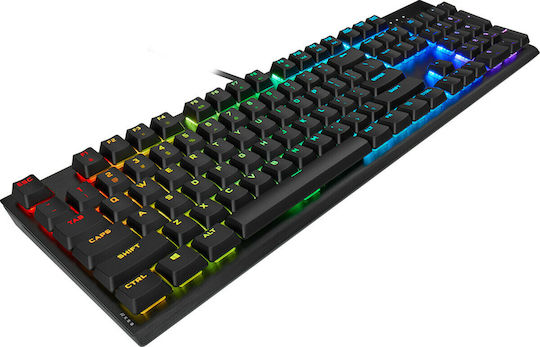 Corsair K60 Pro RGB Gaming Μηχανικό Πληκτρολόγιο με Cherry MX Silver Low Profile διακόπτες και RGB φωτισμό (Ελληνικό)