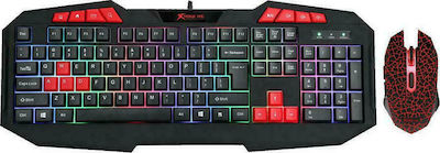 Marvo MK-503 Set Gaming Tastatur mit RGB-Beleuchtung & Maus (Englisch US)