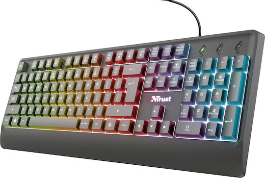 Trust Ziva Rainbow LED Gaming Keyboard with RGB lighting (Greek)