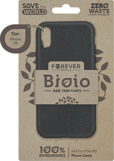 Forever Bioio Turtle Umschlag Rückseite Silikon Schwarz (Galaxy A40)