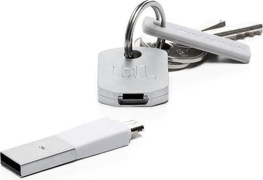 Bluelounge Kii Konverter Micro-USB männlich zu USB-A weiblich Gray 1Stück