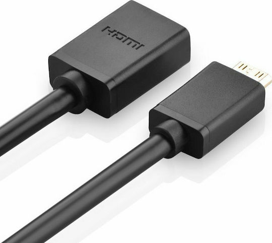 Ugreen Конвертор mini HDMI мъжки към HDMI женски Черен 1бр 20137