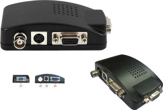 Anga Конвертор VGA женски към BNC женски Черен 1бр 552-103