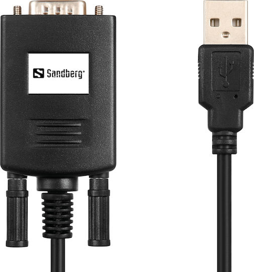 Sandberg 133-08 Convertor USB-A Masculin în Serial Masculin 1 Bucată