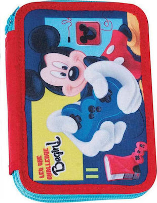 Gim Mickey Geek Pencil Case Full with 2 Compartments Multicolored