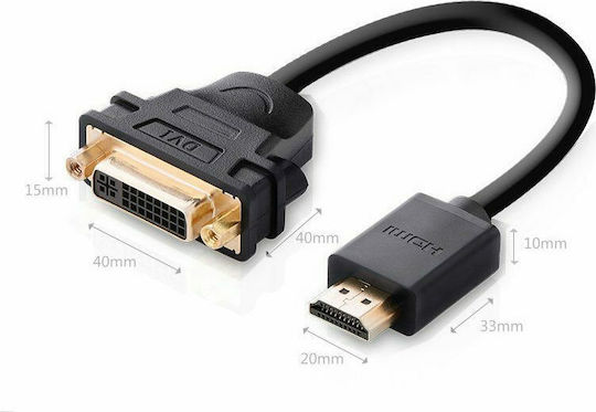 Ugreen Μετατροπέας HDMI male σε DVI-I female 1τμχ 20136