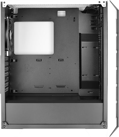 Aerocool Cylon Pro Tempered Glass Gaming Midi Tower Κουτί Υπολογιστή με Πλαϊνό Παράθυρο και RGB Φωτισμό Λευκό