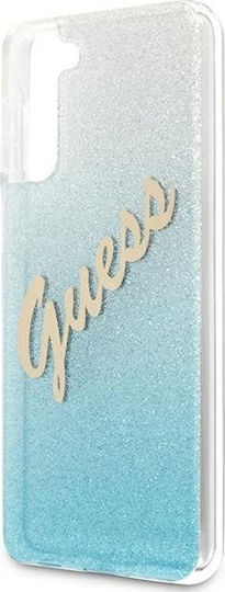 Guess Glitter Gradient Script Back Cover Πλαστικό Πολύχρωμο (Galaxy S21+ 5G)
