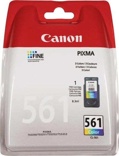 Canon CL-561 Γνήσιο Μελάνι Εκτυπωτή InkJet Πολλαπλό (Color) (3731C001)